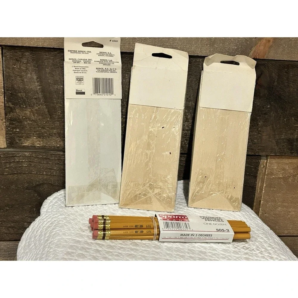 NEW‎ LOT 39 Vintage 10 Empire & 15 Eagle Sparco Pencils USA Made No2 Unsharpened